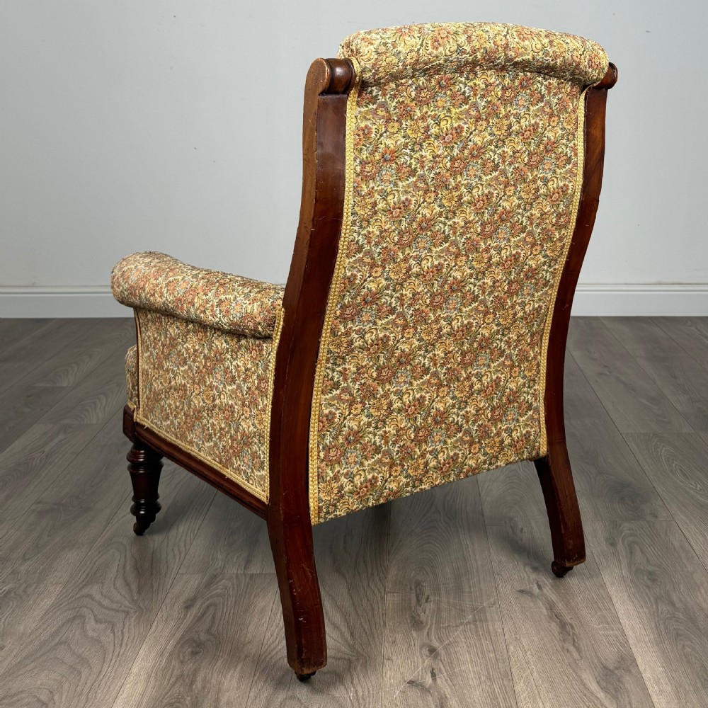 Antique 19th Century Armchair In Mahogany  View II