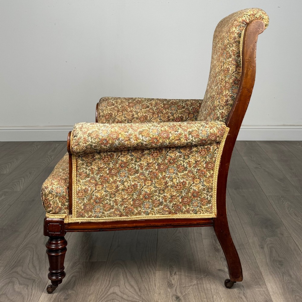 Antique 19th Century Armchair In Mahogany  View III