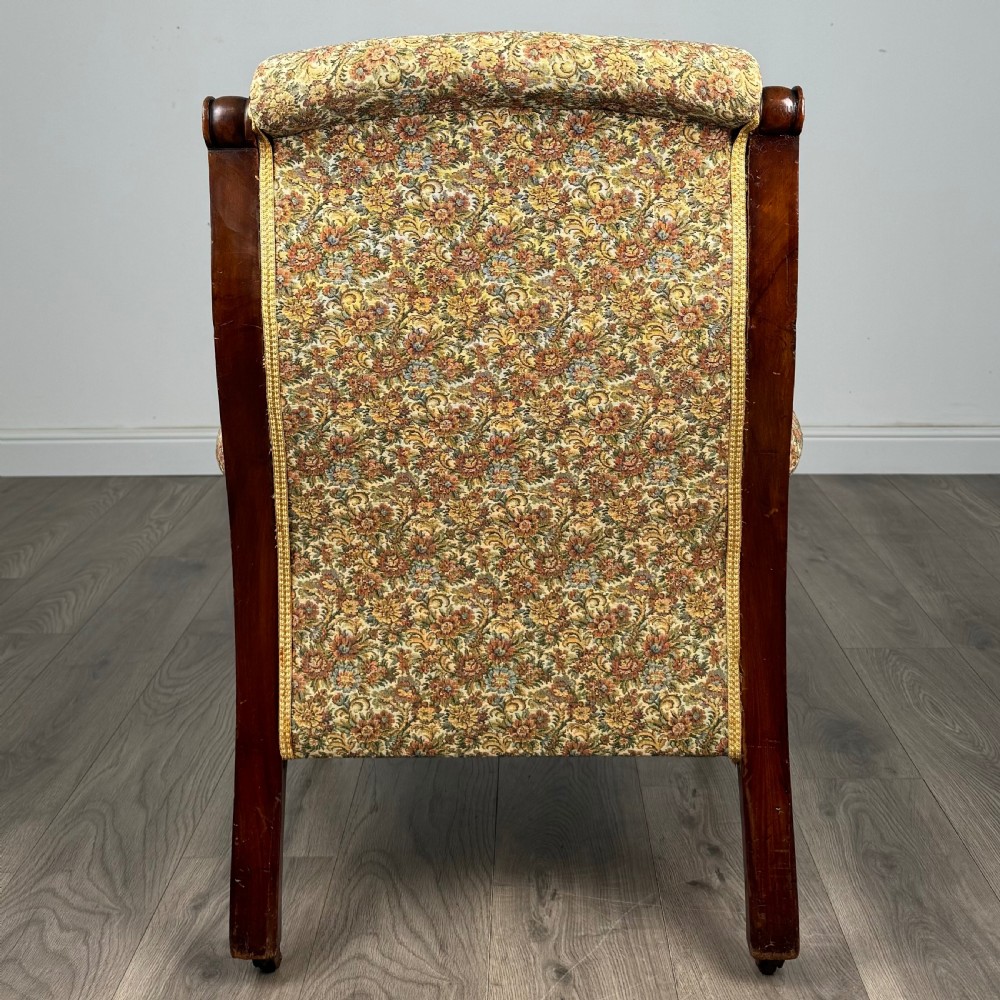 Antique 19th Century Armchair In Mahogany  View IV
