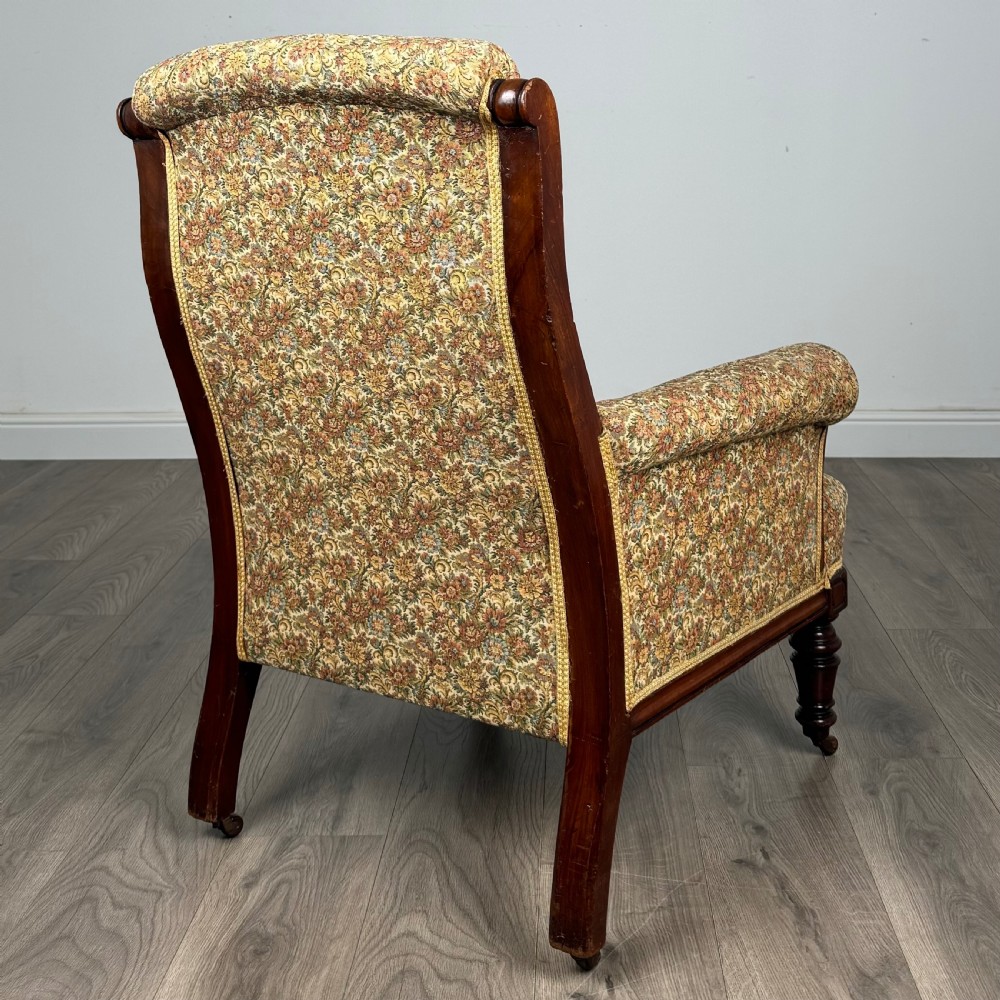 Antique 19th Century Armchair In Mahogany  View V