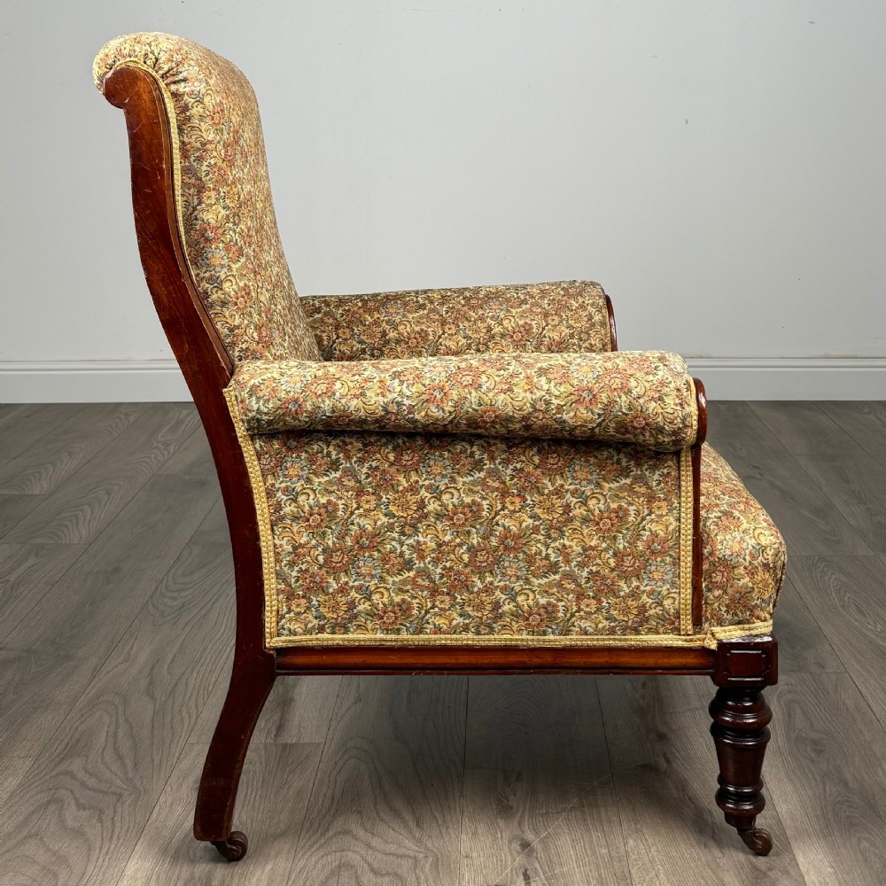 Antique 19th Century Armchair In Mahogany  View VII