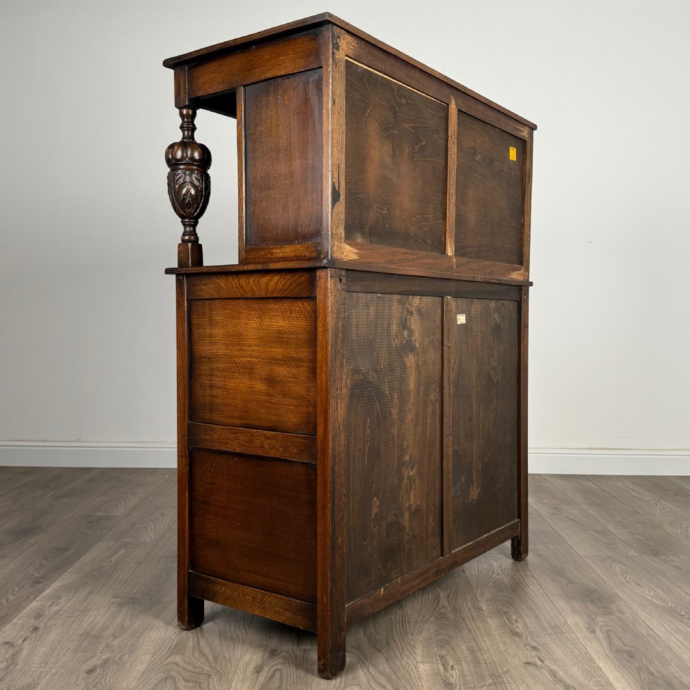 Antique 20th Century Court Cupboard In Oak 
 View V