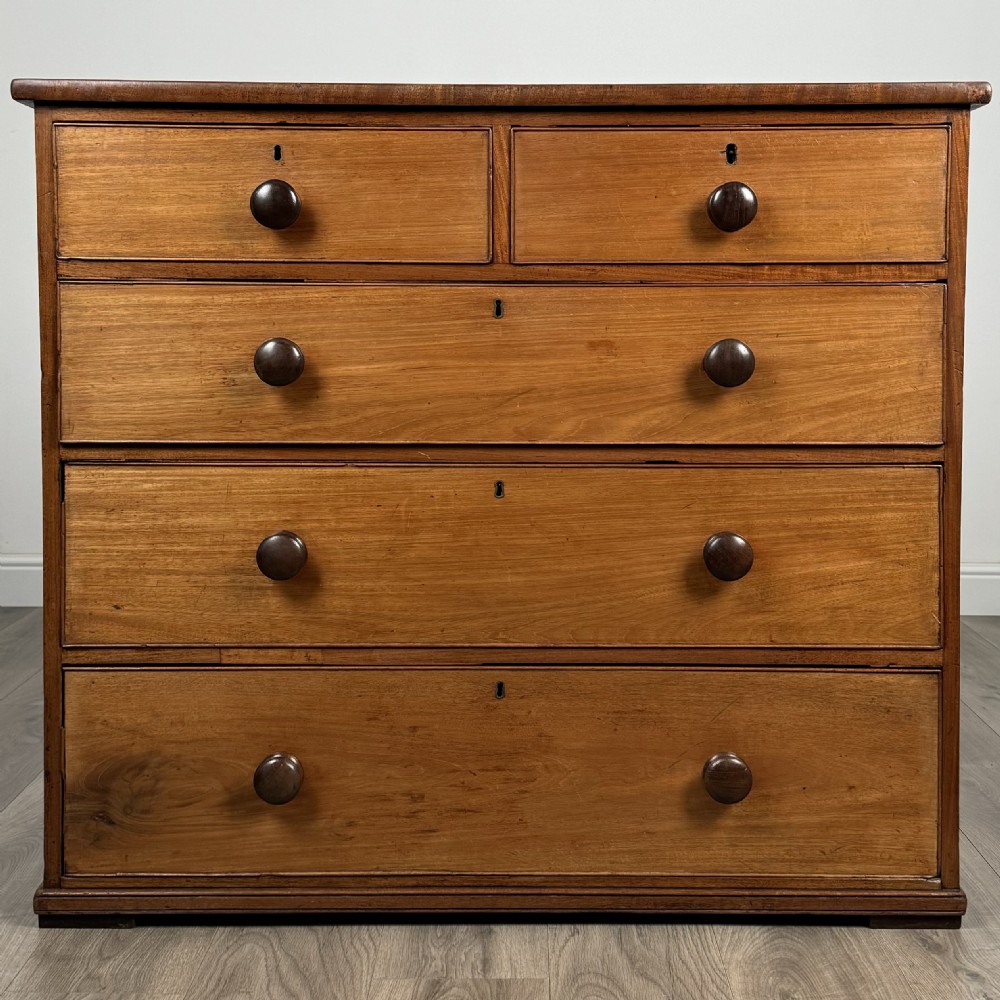  Antique 19th Century Chest Of Drawers In Mahogany 
