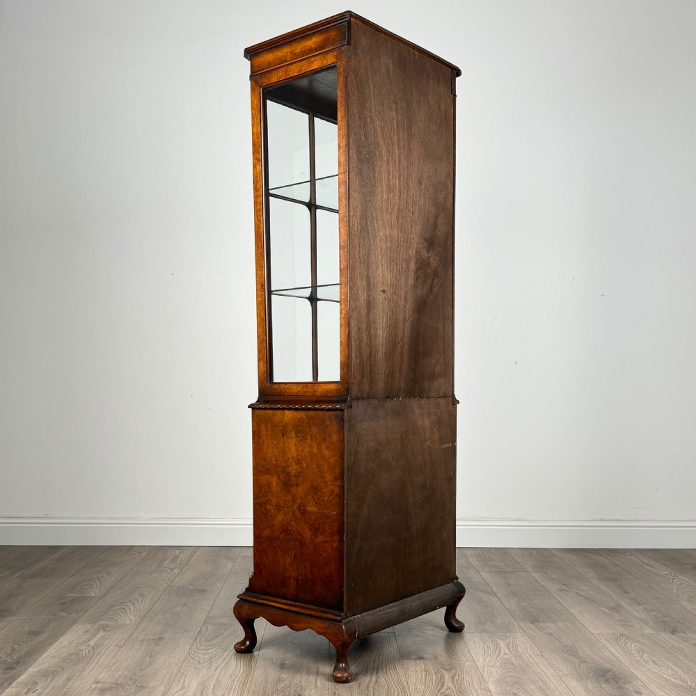 Antique 20th Century Display Cabinet In Walnut 
 View VI