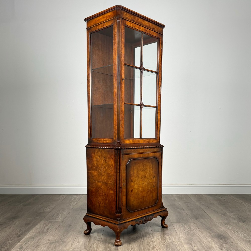 Antique 20th Century Display Cabinet In Walnut 
 View IX
