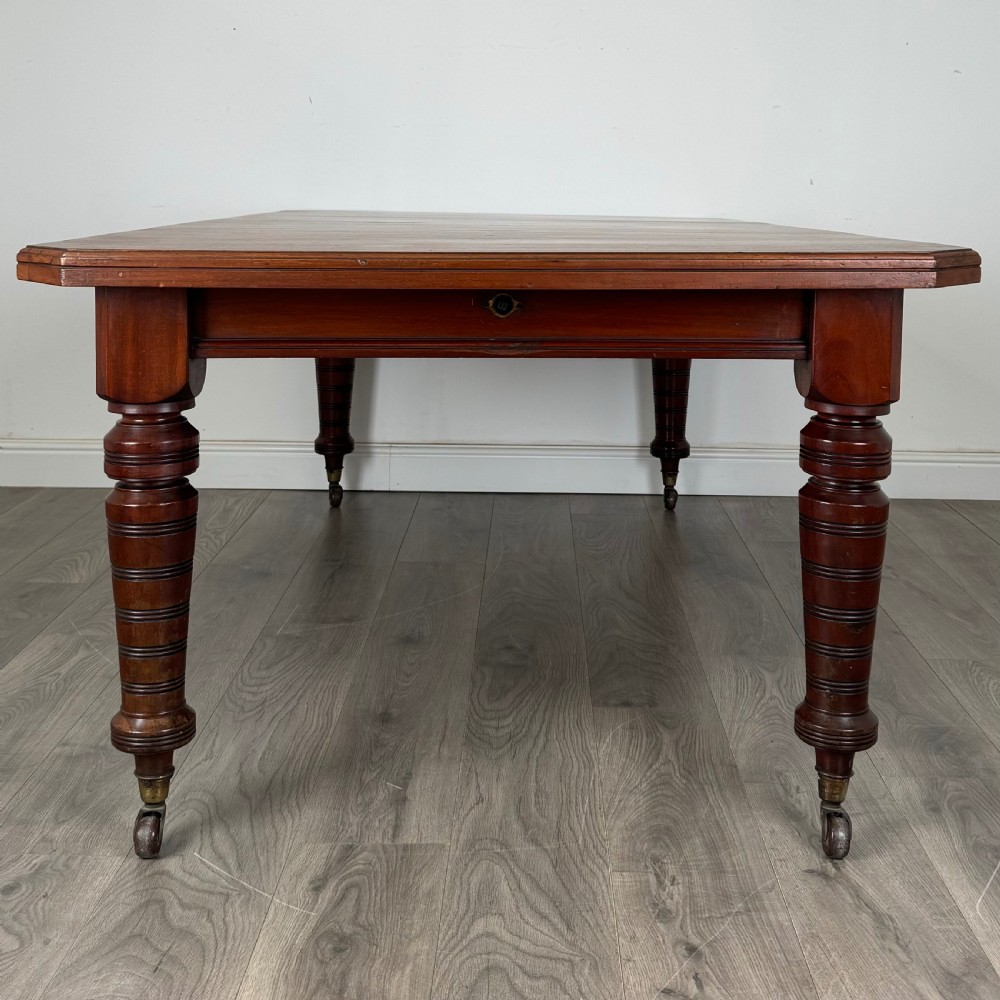 Antique 20th Century Extending Dining Table In Mahogany 
 View IV