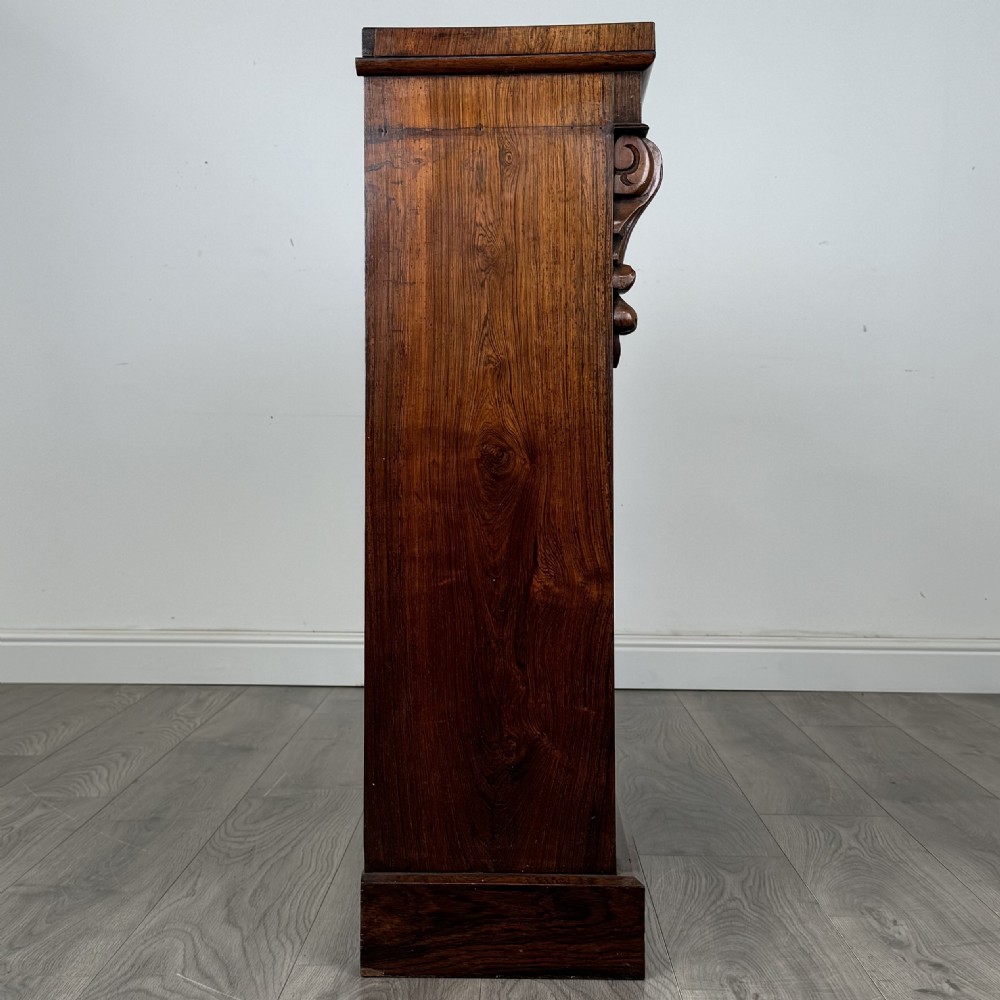 Antique Small 19th Century Open Bookcase In Rosewood 
 View VII