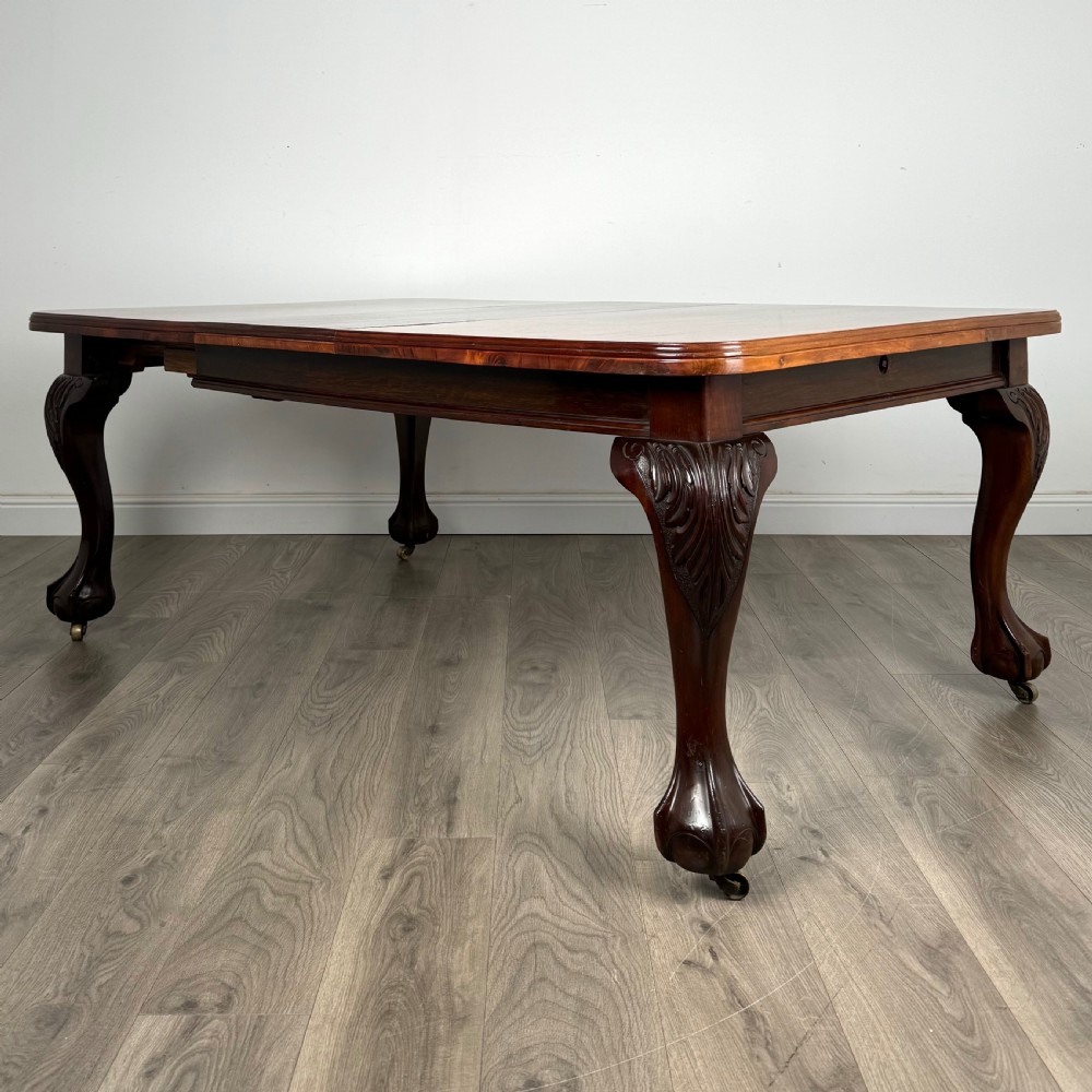 Antique 20th Century Dining Table In Mahogany 