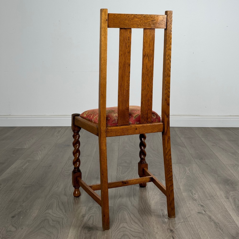 Antique 20th Century Set Of 4 Barley Twist Dining Chair’s 
 View III