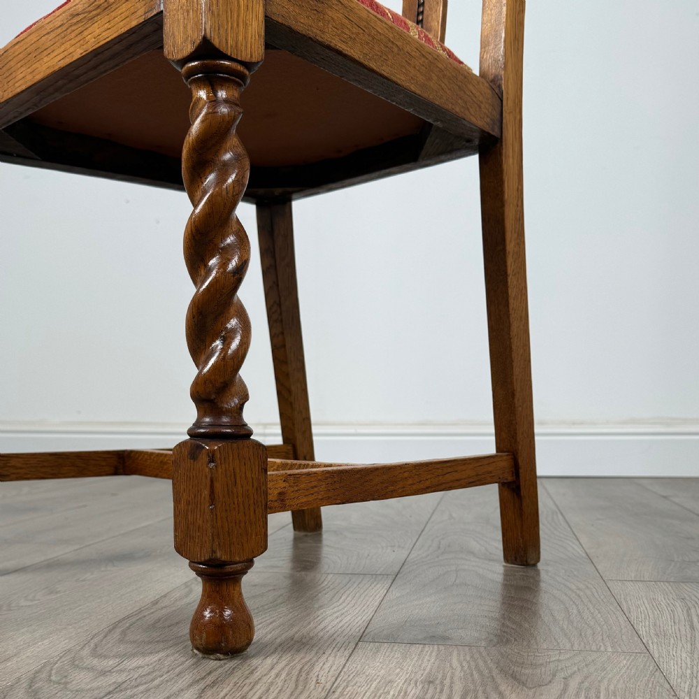 Antique 20th Century Set Of 4 Barley Twist Dining Chair’s 
 View VII