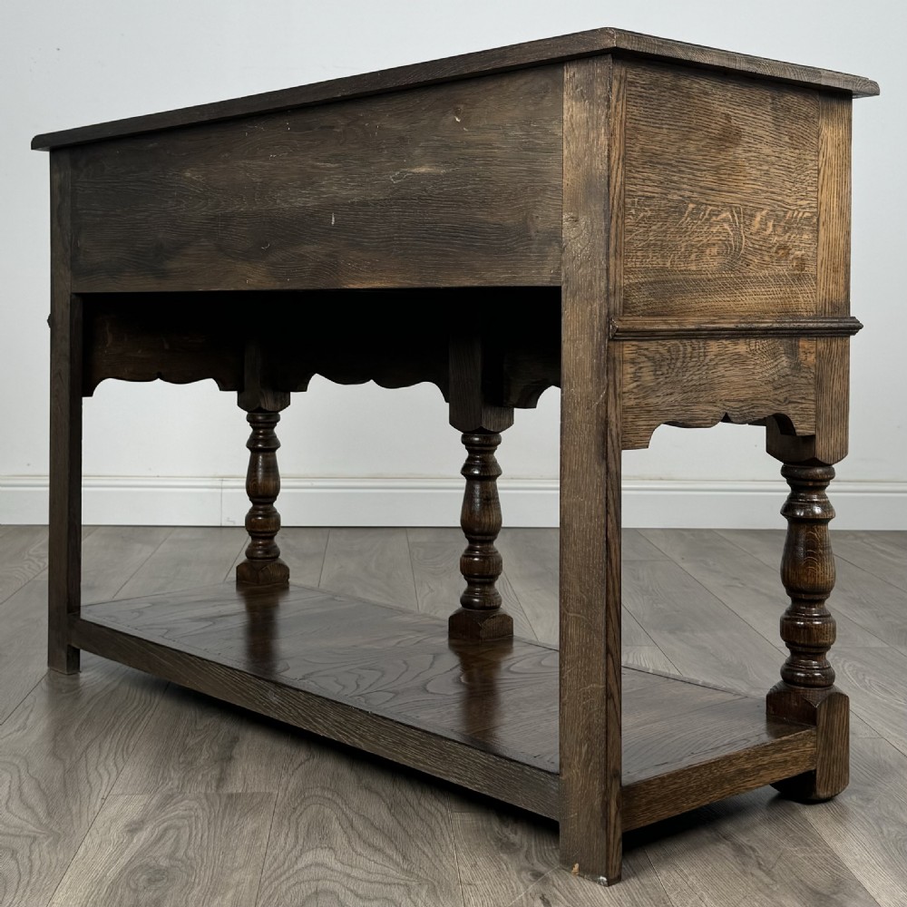 Antique 20th Century Good Quality Sideboard In Oak 
 View IX