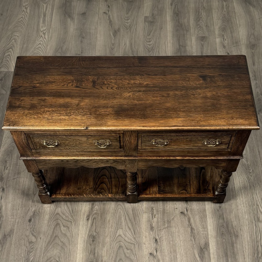 Antique 20th Century Good Quality Sideboard In Oak 
 View X