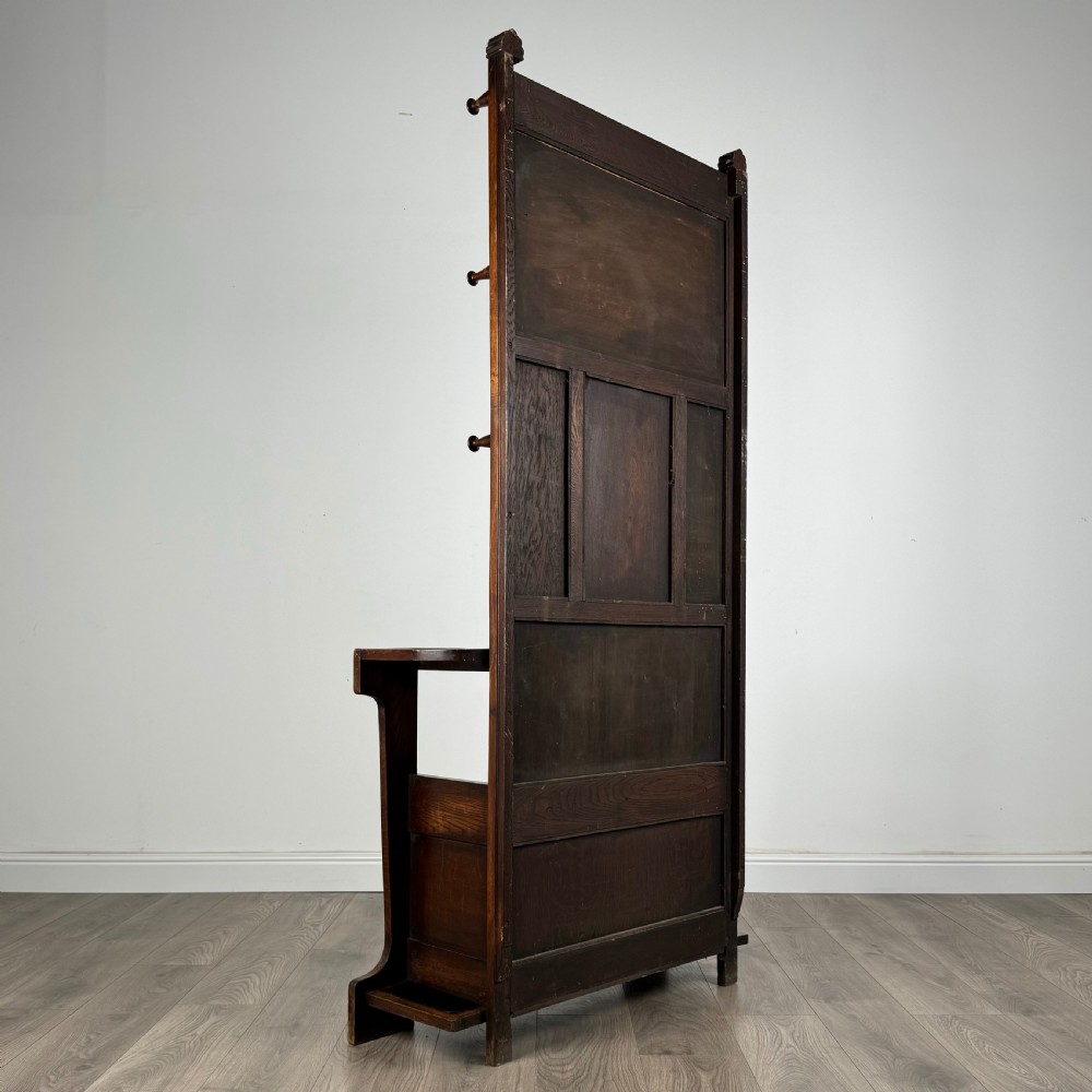 Antique 20th Century Carved Oak Hall Stand  View IV