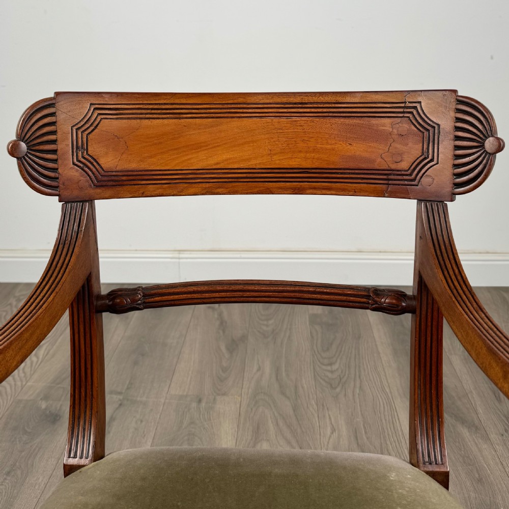 Antique Early 19th Century Set Of 8 Regency Dining Chair’s  View X