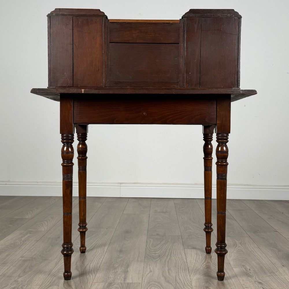  Antique Unusual 20th Century Desk In Oak 
 View V