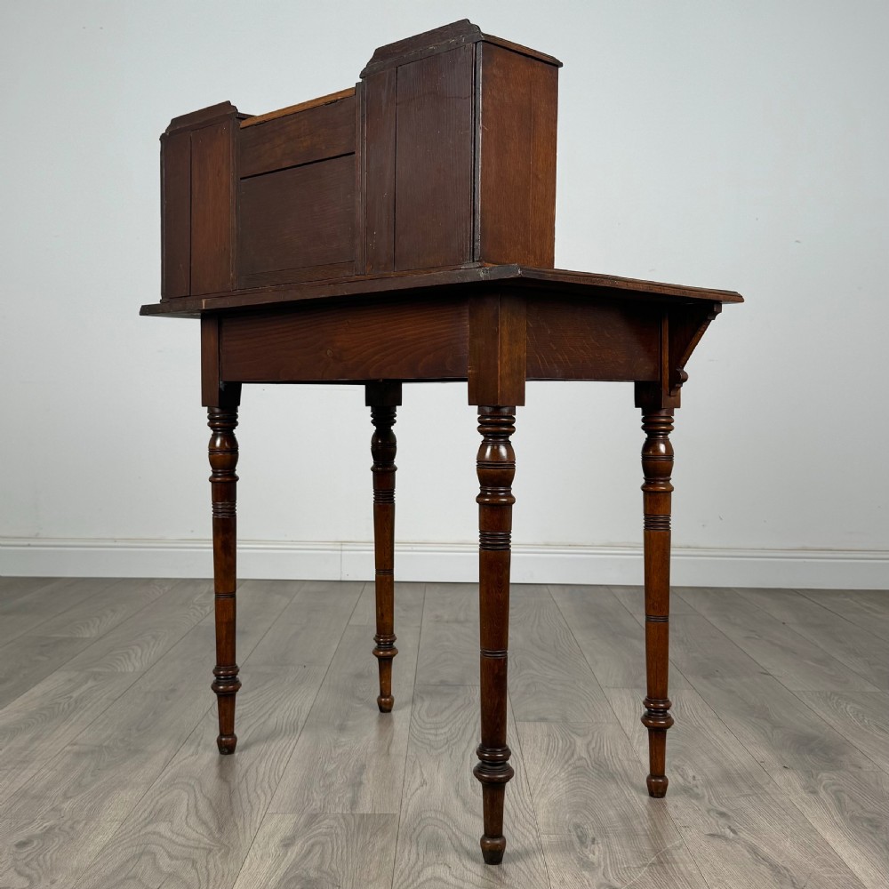  Antique Unusual 20th Century Desk In Oak 
 View VI