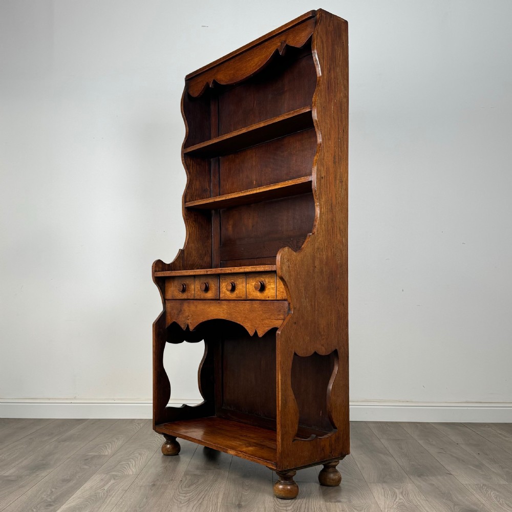 Antique Unusual 19th Century Dresser In Oak  View II