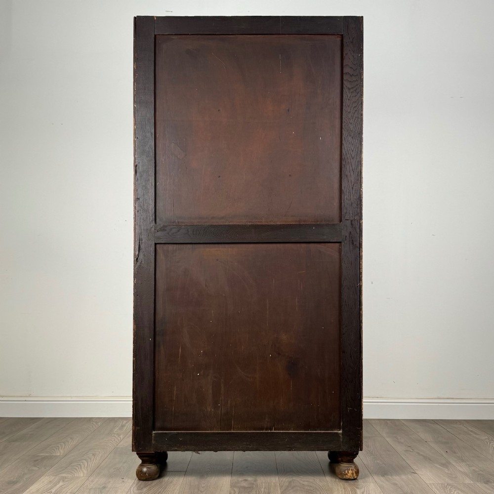 Antique Unusual 19th Century Dresser In Oak  View V