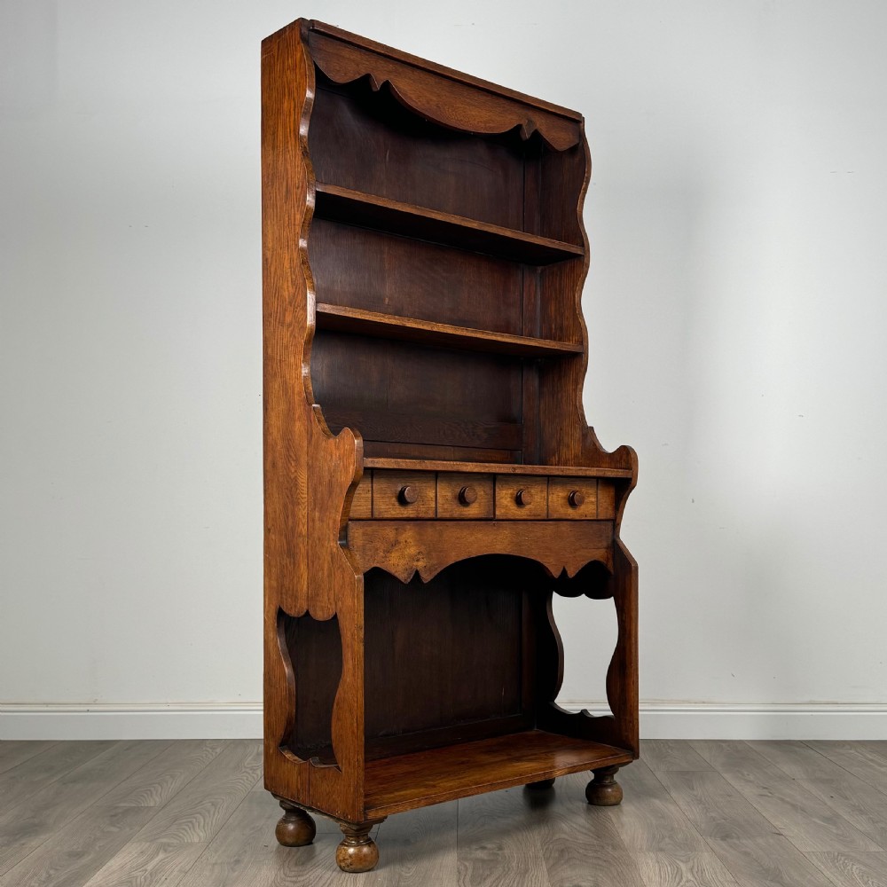 Antique Unusual 19th Century Dresser In Oak  View VI