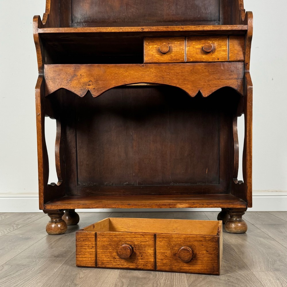 Antique Unusual 19th Century Dresser In Oak  View X