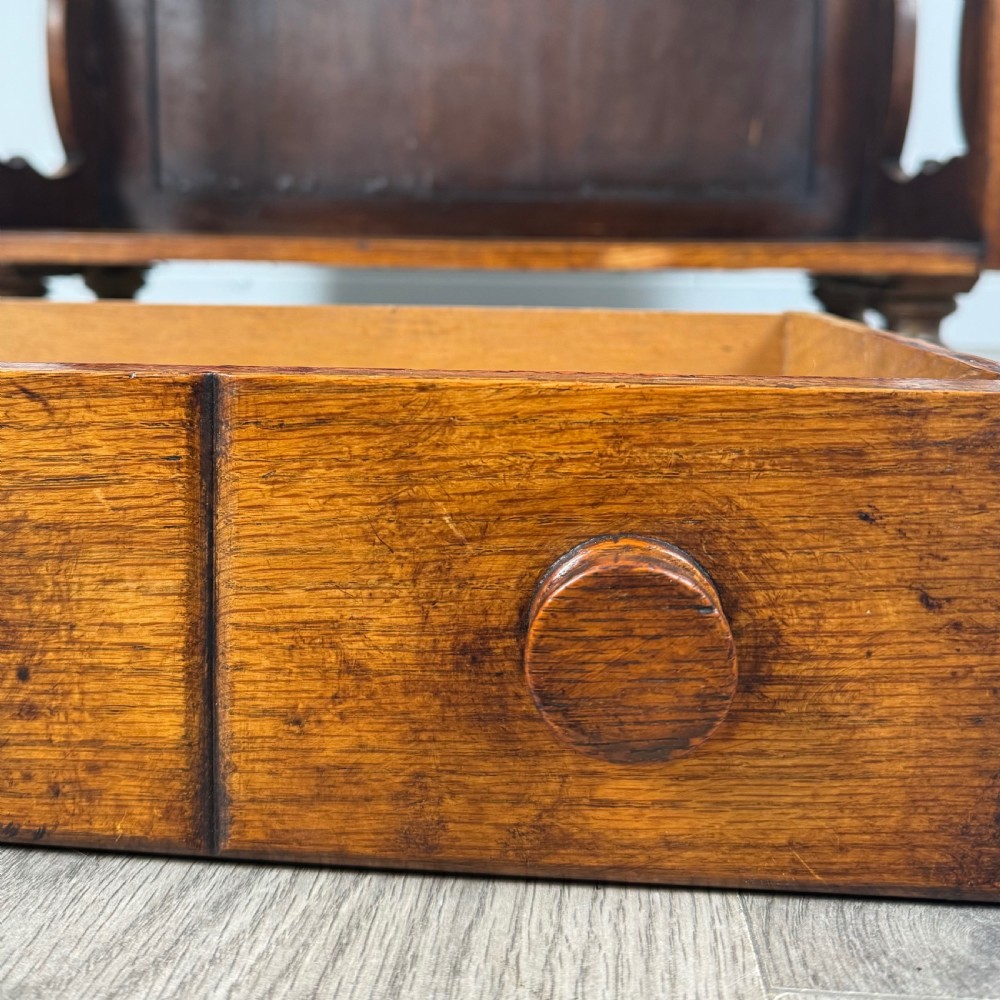 Antique Unusual 19th Century Dresser In Oak  View XI