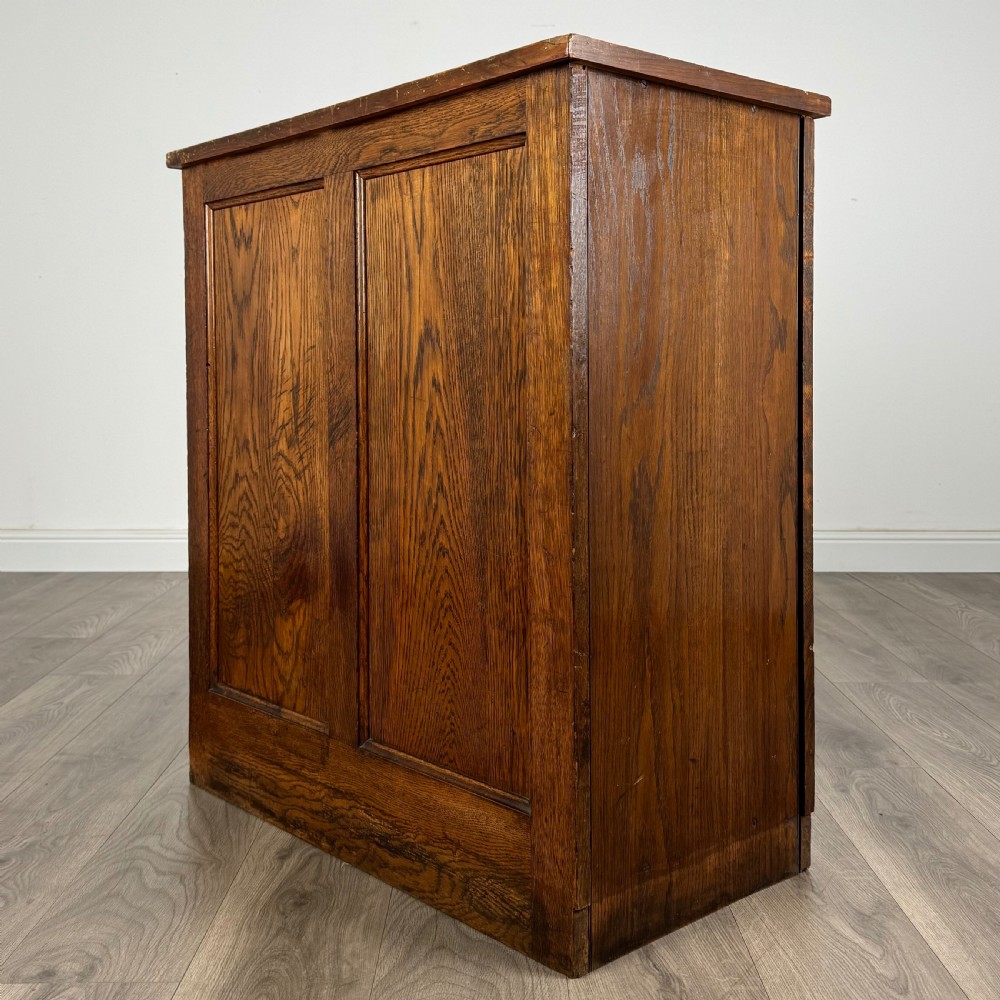  Antique 20th Century Unusual Chest Of Drawers In Oak  View III