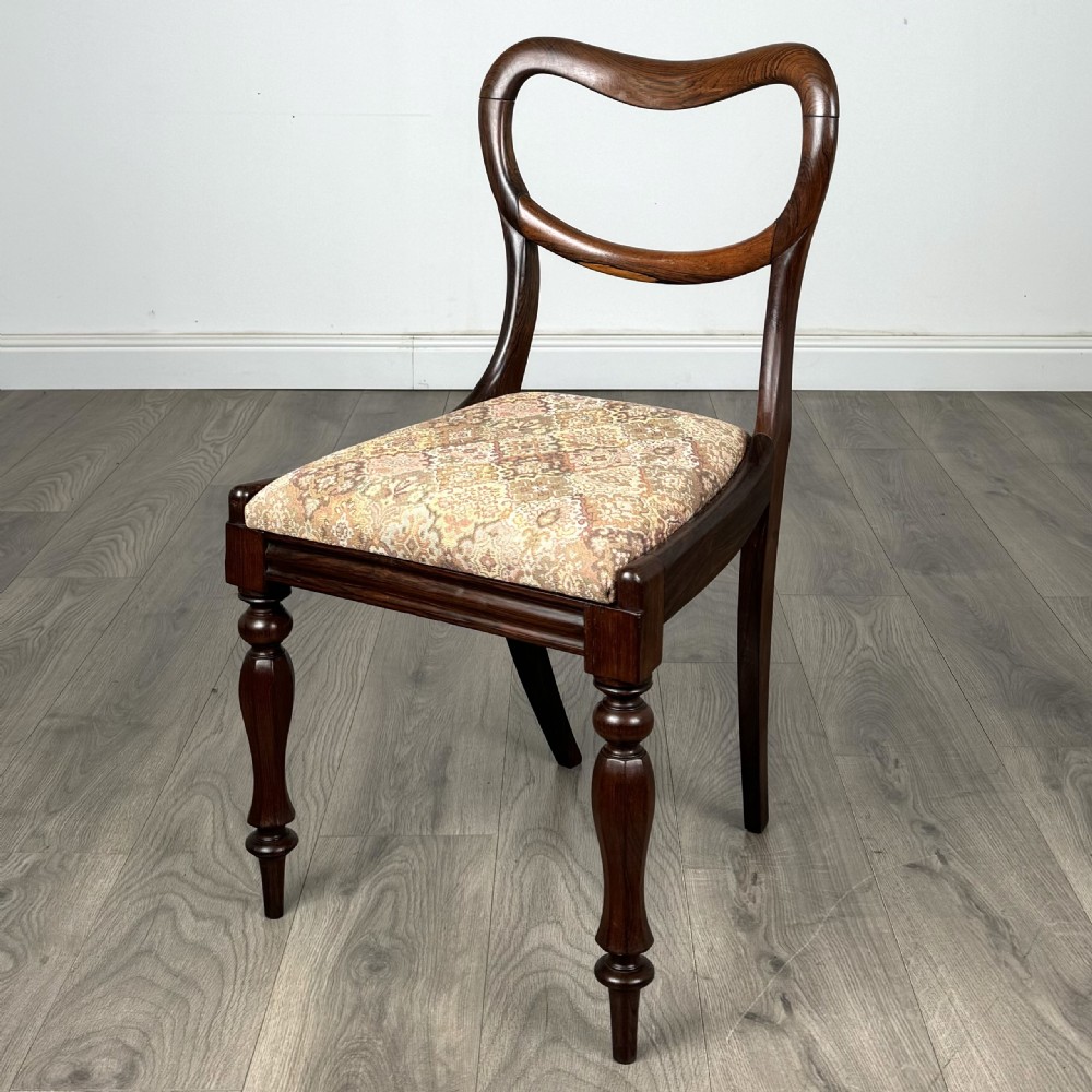 Antique 19th Century Set Of 6 Balloon Back Dining Chairs 
 View II