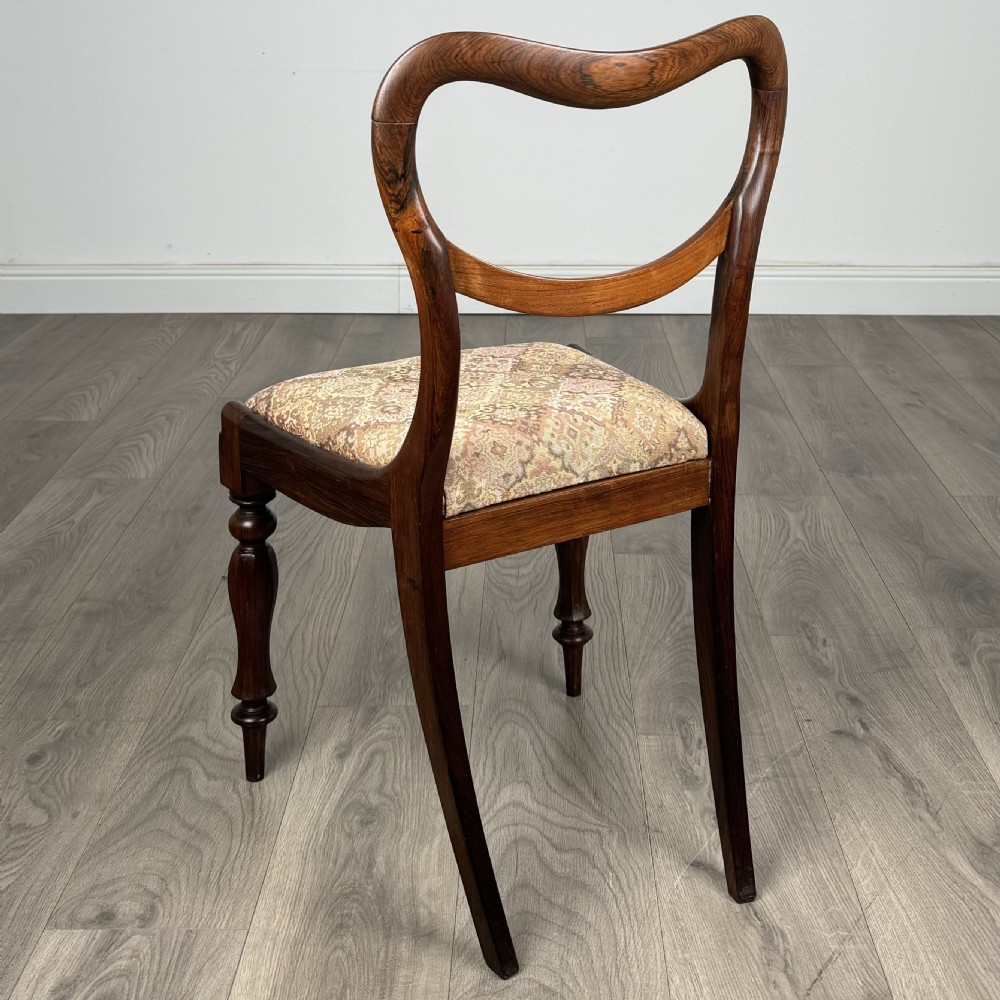Antique 19th Century Set Of 6 Balloon Back Dining Chairs 
 View III