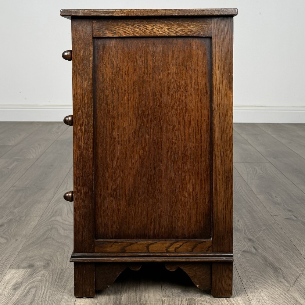 Antique Small 20th Century Chest Of Drawers In Oak  View III