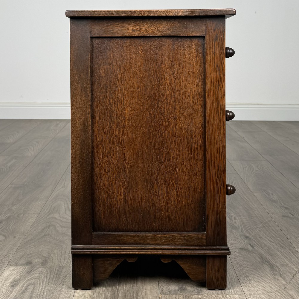 Antique Small 20th Century Chest Of Drawers In Oak  View IV