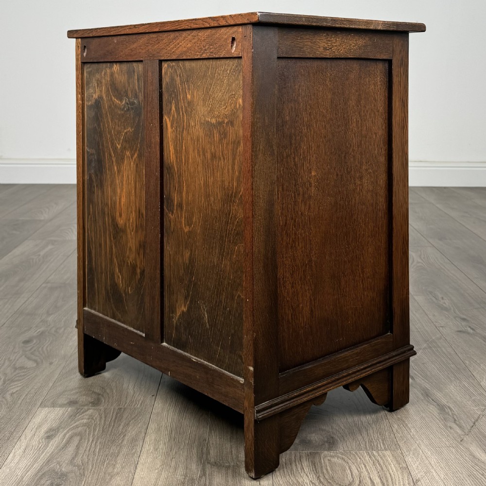 Antique Small 20th Century Chest Of Drawers In Oak  View V
