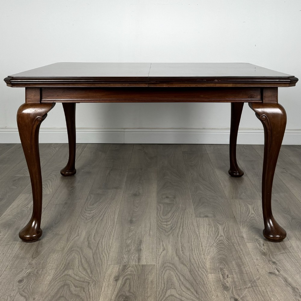  Antique 20th Century Queen Anne Style Dining Table  View XI