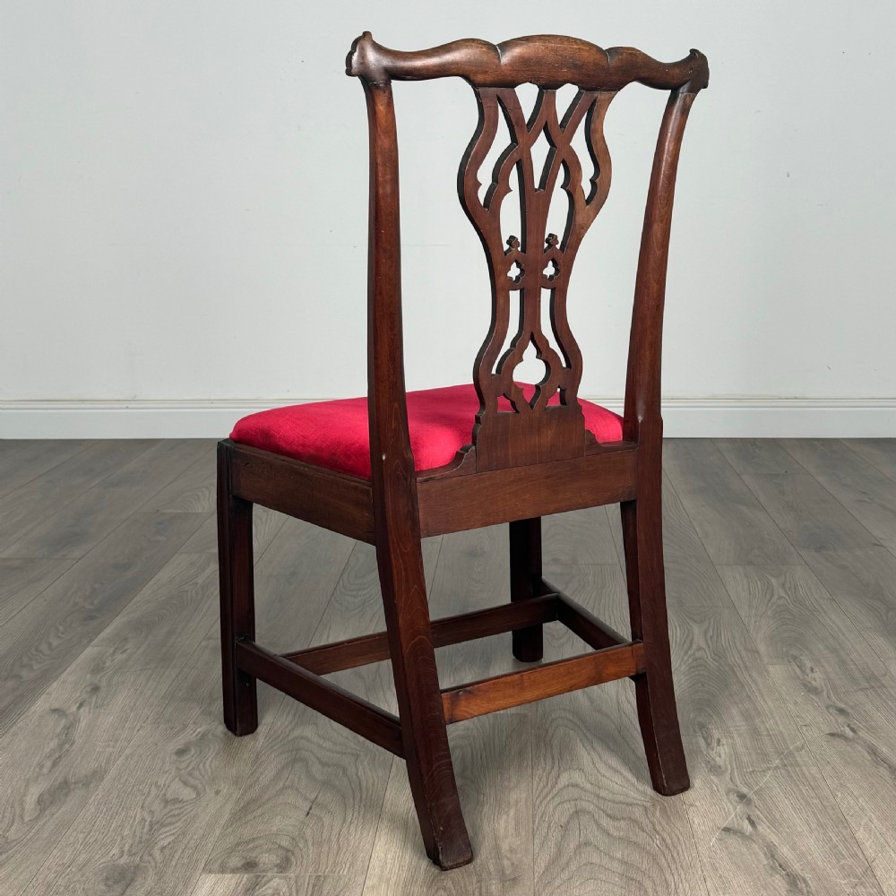 Antique 18th Century Unusual Set Of 8 Irish Dining Chairs 
 View X