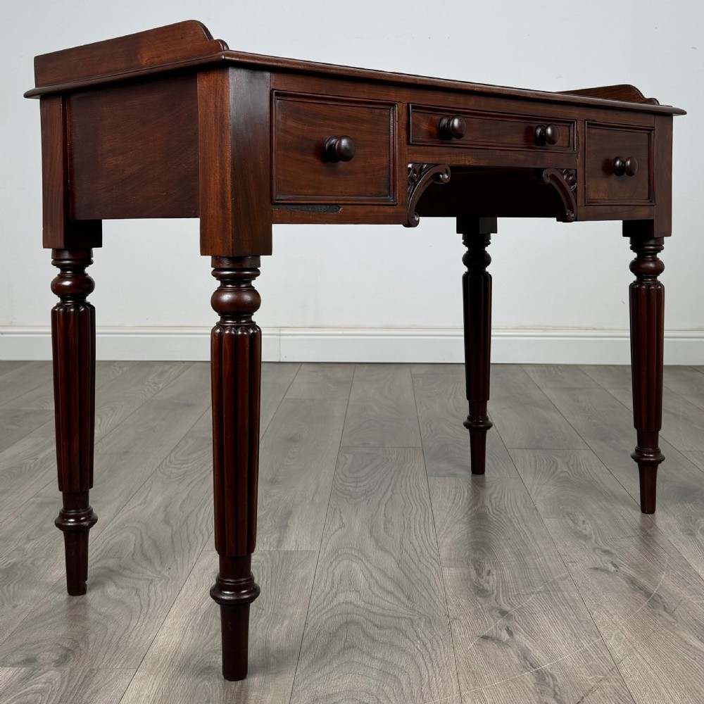  Antique 19th Century Writing Table In Mahogany 
 View VIII