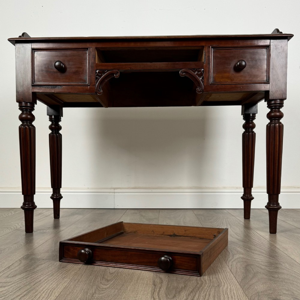  Antique 19th Century Writing Table In Mahogany 
 View X