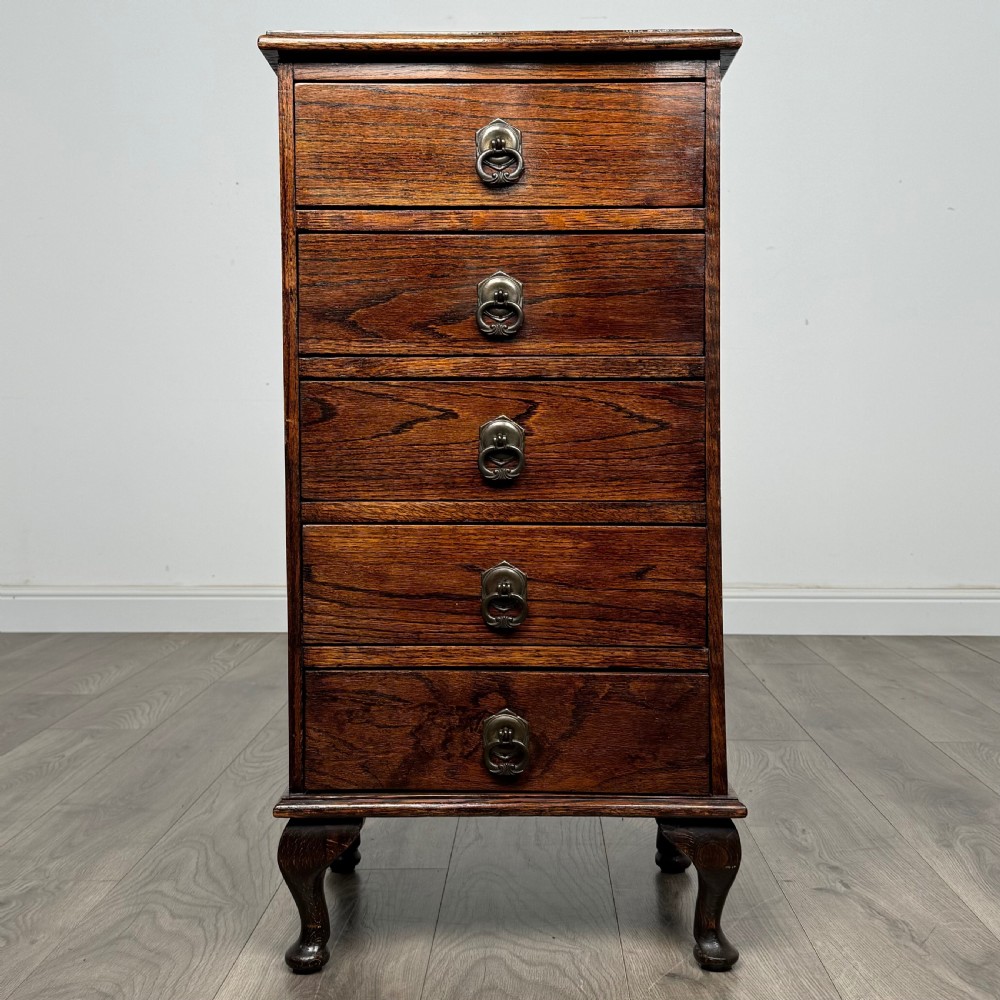  Antique 20th Century Chest Of Drawers In Oak 