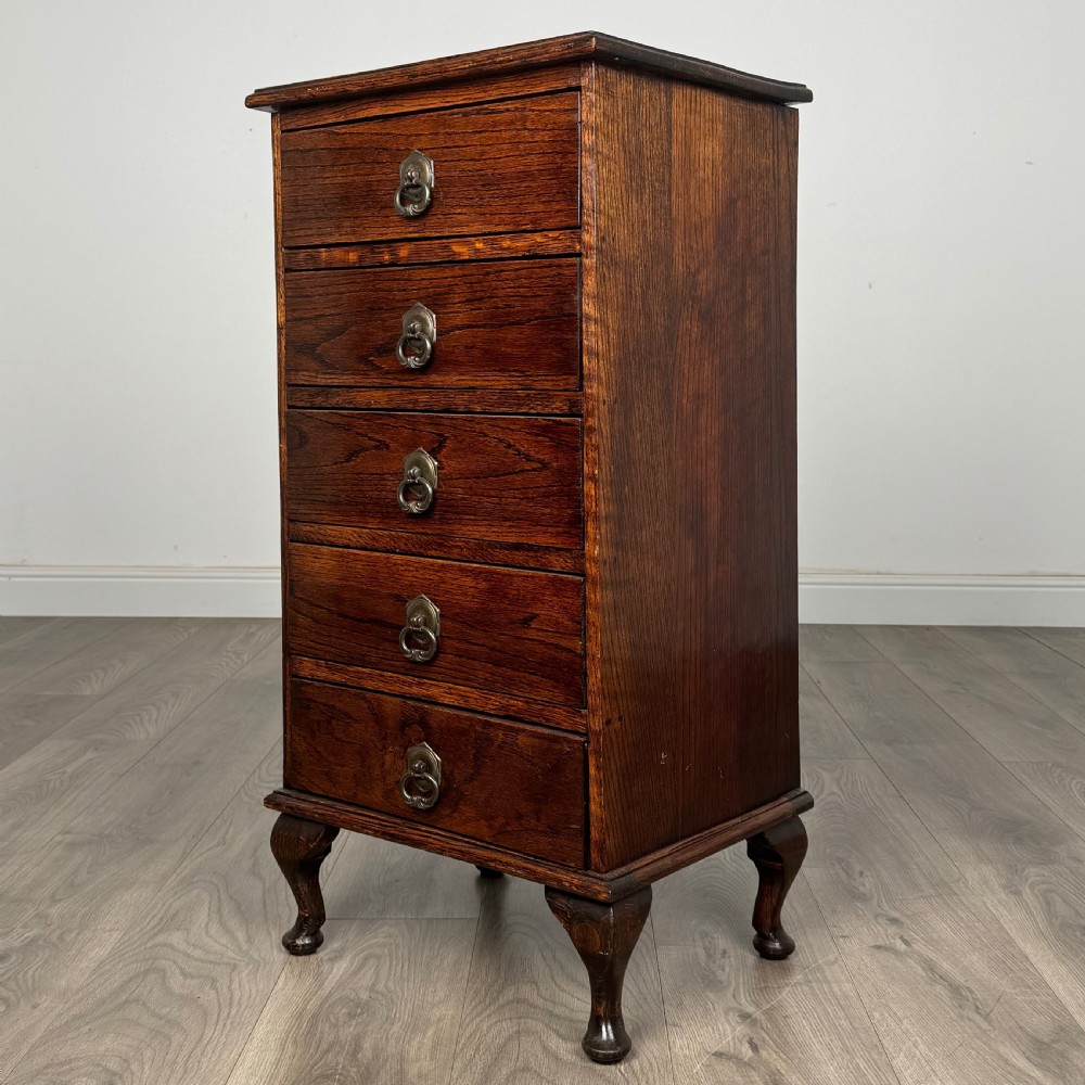  Antique 20th Century Chest Of Drawers In Oak  View II