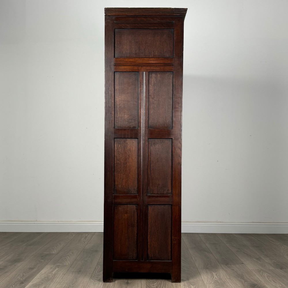  Antique 20th Century Wardrobe In Oak  View VII
