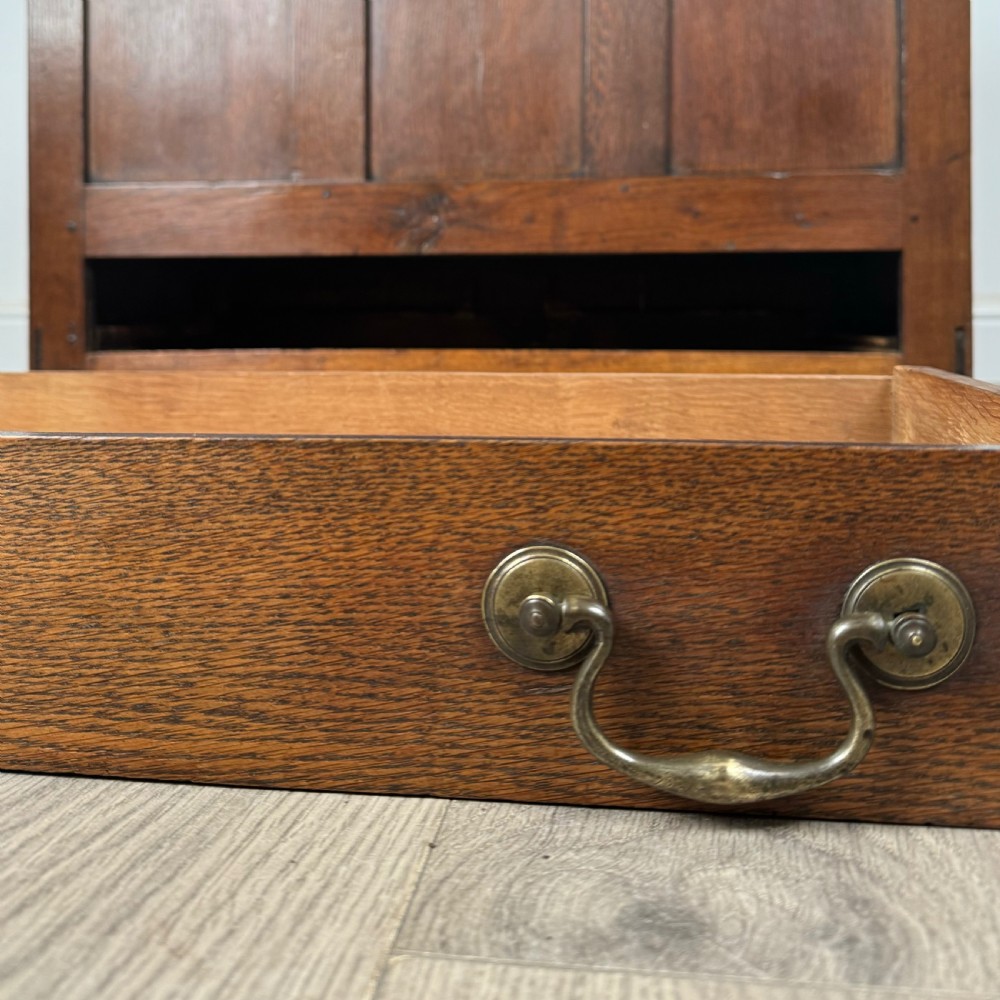  Antique Small 19th Century Mule Chest In Oak  View XII