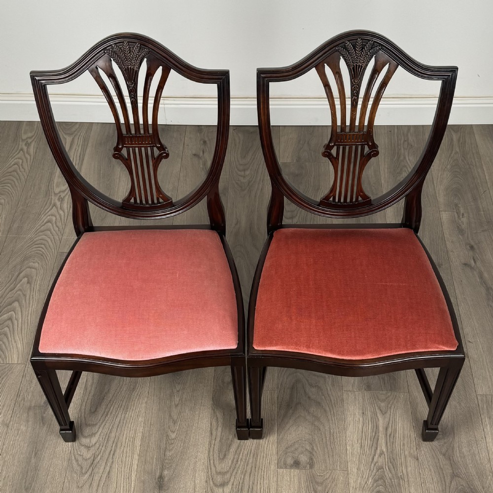  Antique 20th Century Set Of 10 Hepplewhite Style Dining Chairs  View IV