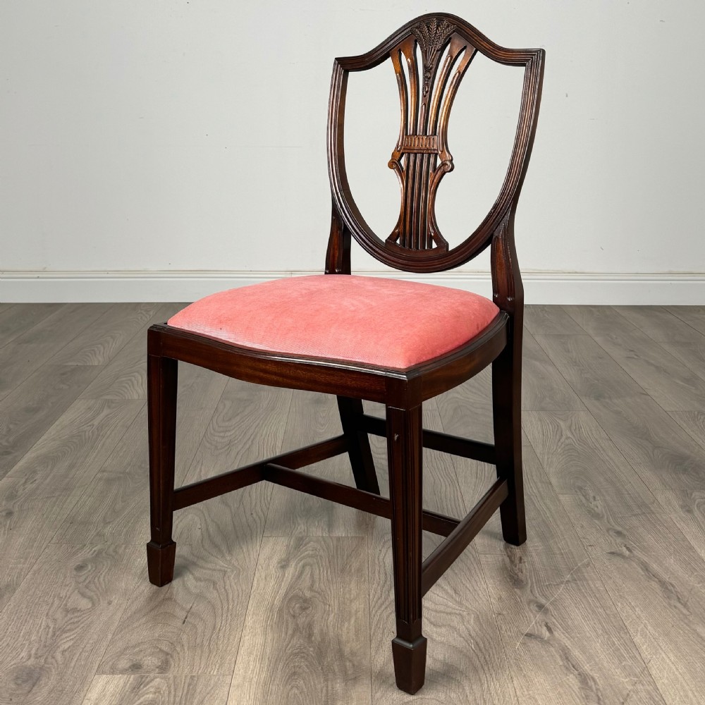  Antique 20th Century Set Of 10 Hepplewhite Style Dining Chairs  View V
