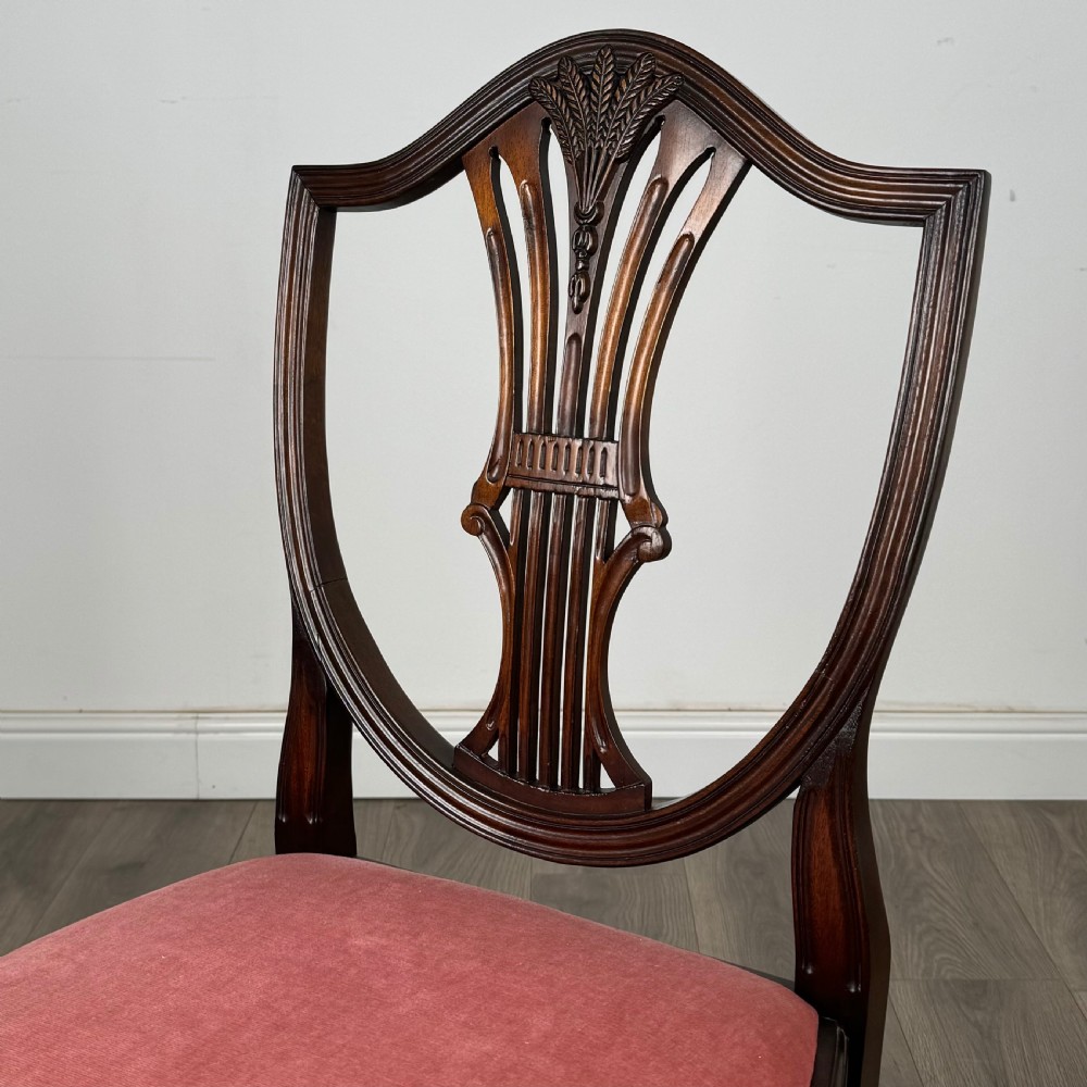  Antique 20th Century Set Of 10 Hepplewhite Style Dining Chairs  View VI