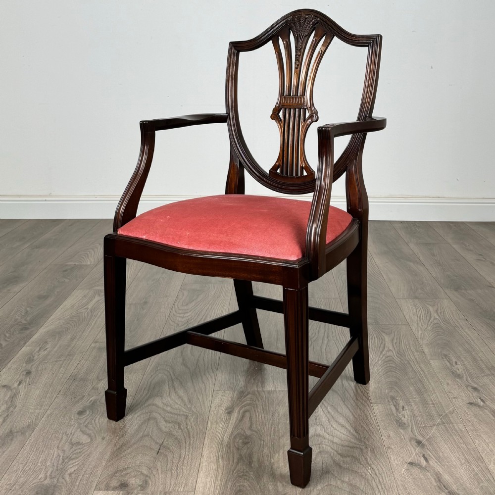  Antique 20th Century Set Of 10 Hepplewhite Style Dining Chairs  View VII