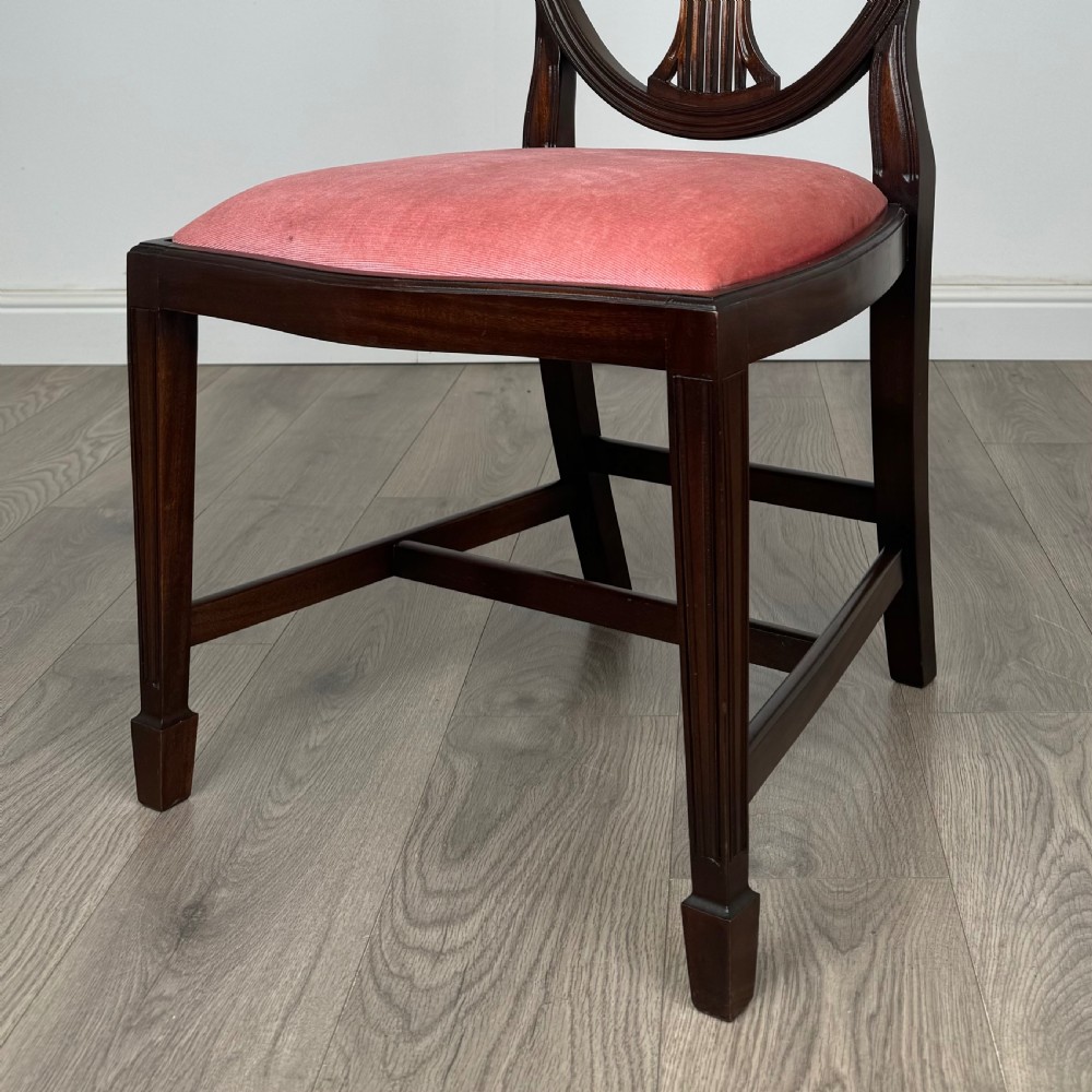  Antique 20th Century Set Of 10 Hepplewhite Style Dining Chairs  View IX