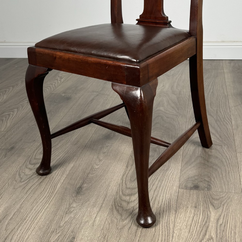 Antique 20th Century Set Of 6 Queen Anne Style Dining Chairs View VI