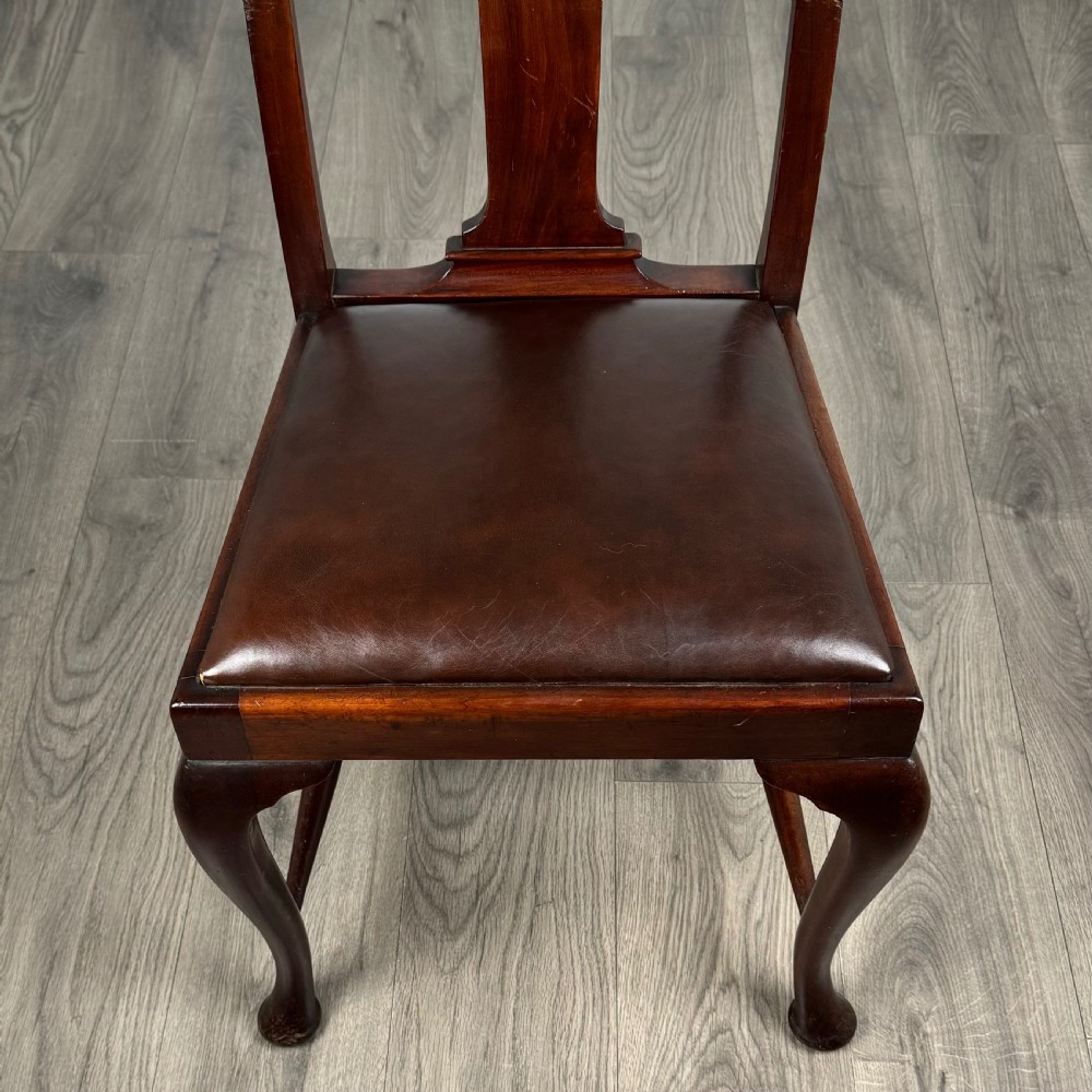 Antique 20th Century Set Of 6 Queen Anne Style Dining Chairs View VII