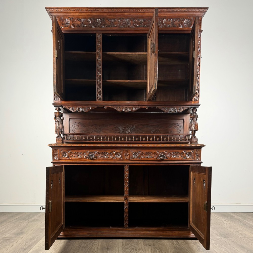 Antique 19th Century French Breton Sideboard In Chestnut 
 View II