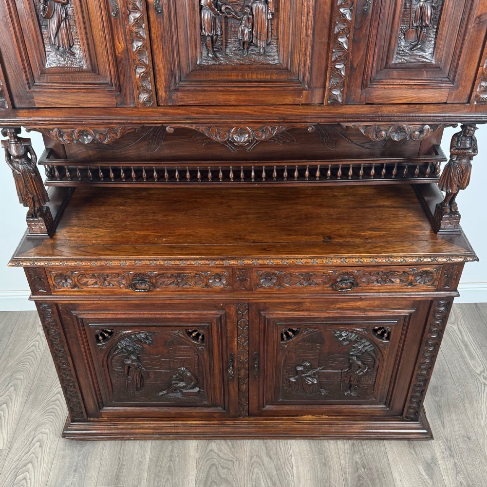 Antique 19th Century French Breton Sideboard In Chestnut 
 View X