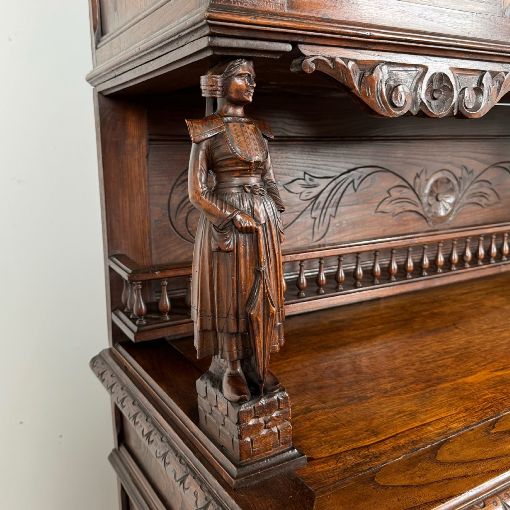 Antique 19th Century French Breton Sideboard In Chestnut 
 View XIII