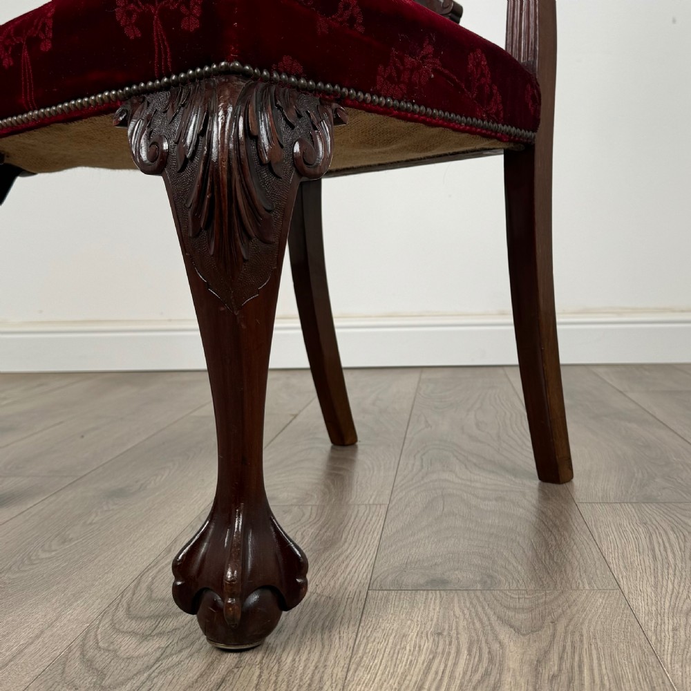  Antique 19th Century Set Of 6 Chippendale Style Dining Chairs 
 View VIII